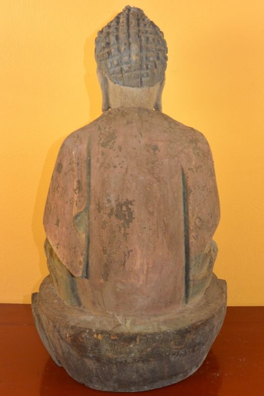 Chinesische Holz Statue Buddha 5