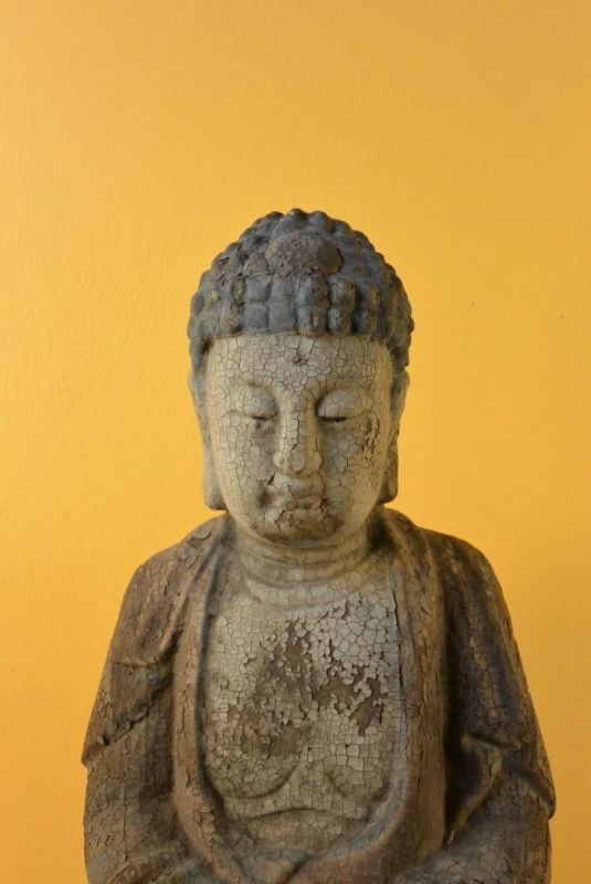 Chinesische Holz Statue - Buddha 2