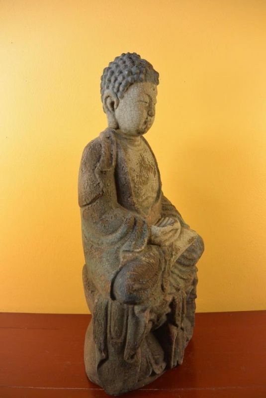 Chinesische Holz Statue - Buddha 4