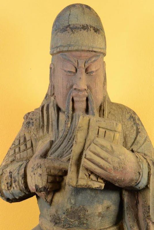 Chinesische Holz Statue - Buddhist Salbei 2 2