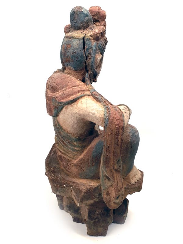 Chinesische Holz Statue - Chinesische Göttin 5