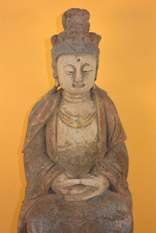 Chinesische Holz Statue 2