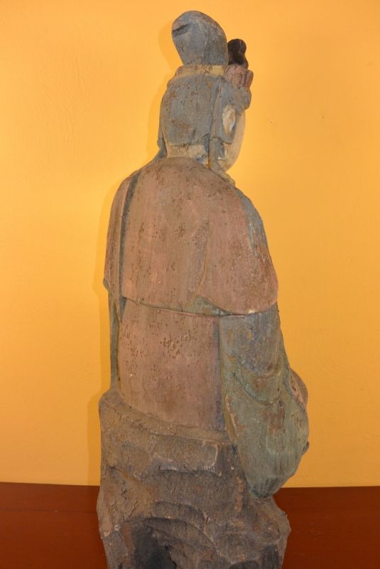 Chinesische Holz Statue 5