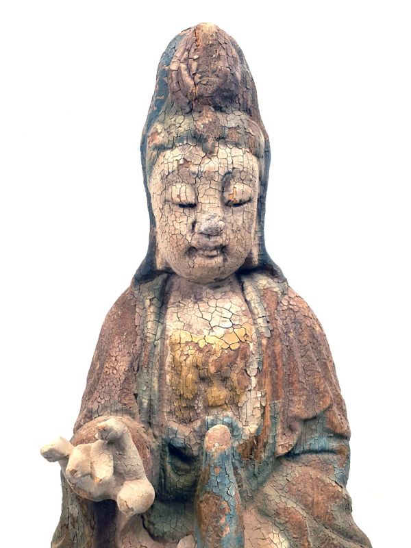 Chinesische Holz Statue GuanYin 2