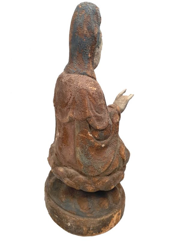 Chinesische Holz Statue GuanYin 4