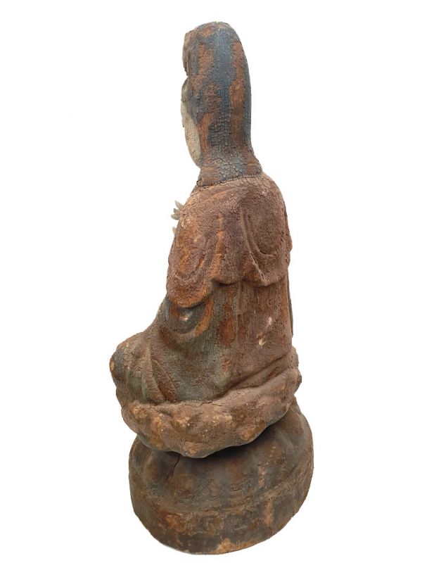 Chinesische Holz Statue GuanYin 5