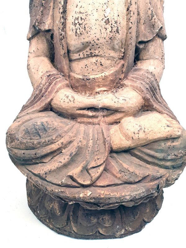 Chinesische Holzfiguren Guanyin Bodhisattva 3