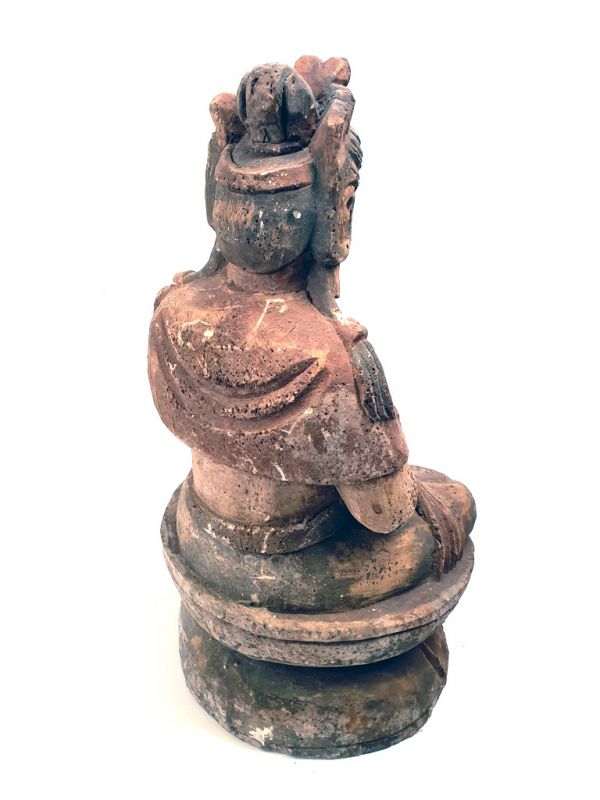 Chinesische Holzfiguren Guanyin Bodhisattva 5