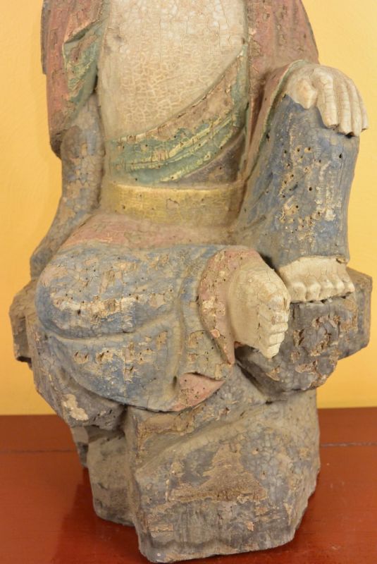 Chinesische Holzstatue Buddha 3