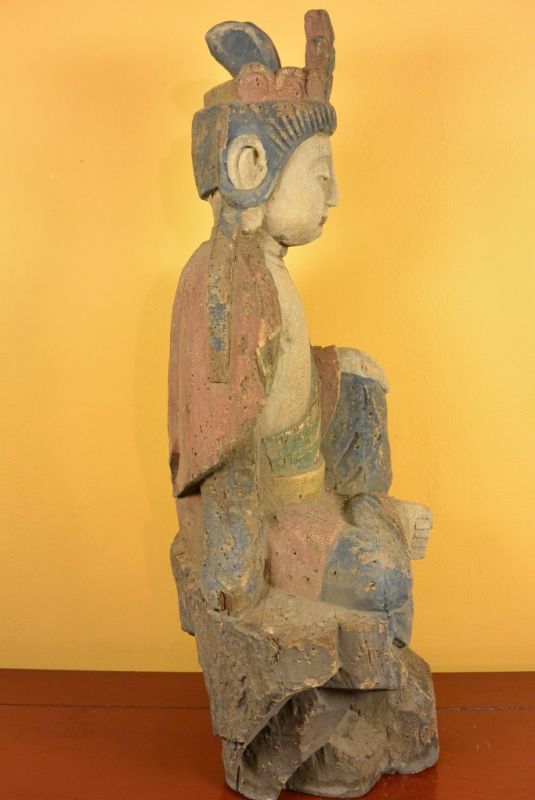 Chinesische Holzstatue Buddha 4