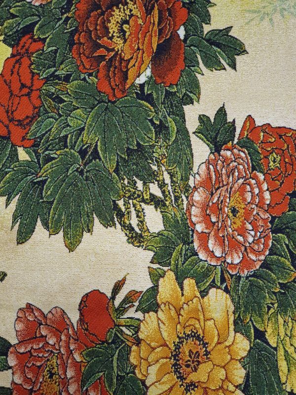 Chinesische Malerei - Stickerei auf Seide - Landschaft - Schmetterlinge und Blumen 3