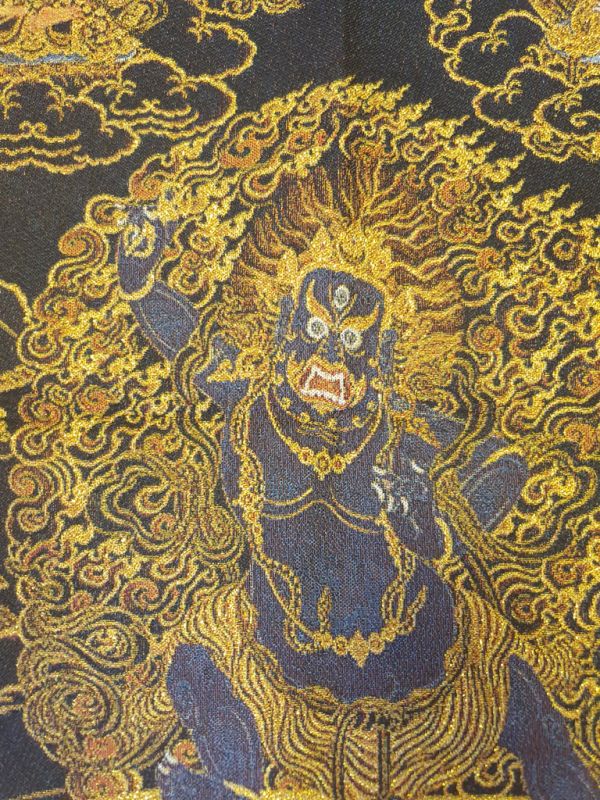 Chinesische Malerei - Stickerei auf Seide - Thangka - Daweide King Kong 2