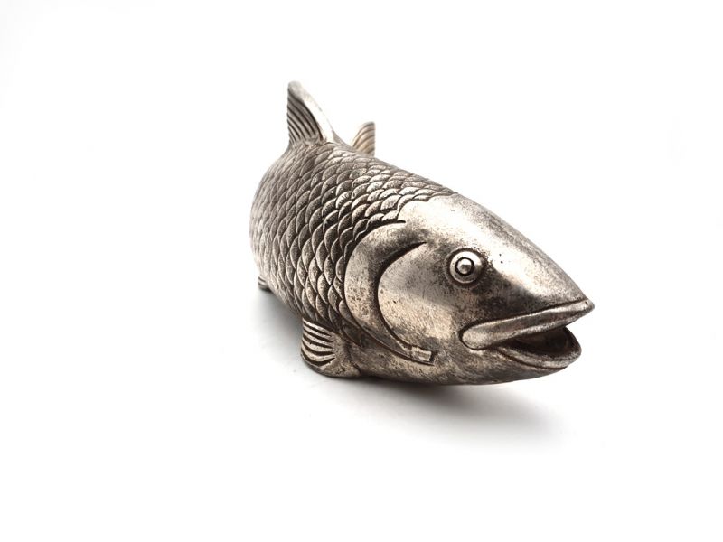 Chinesische Metall-Statue Fisch 3