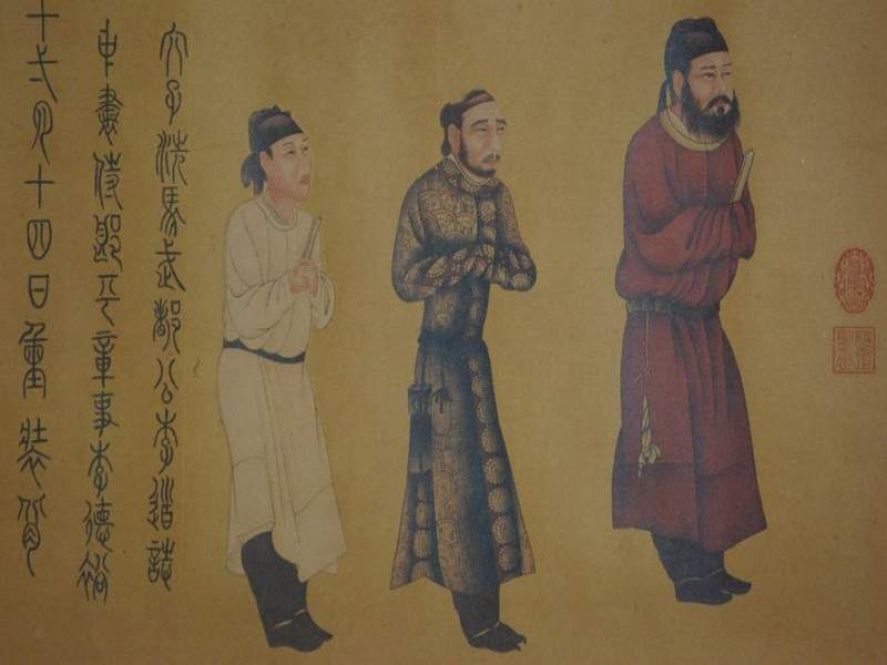 Chinesische Szenen Malereien Xuandi Kaiser 3