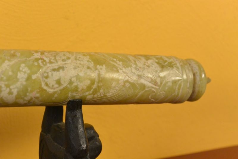 Chinesischer Kalligraphie Pinsel Stein Jade 4