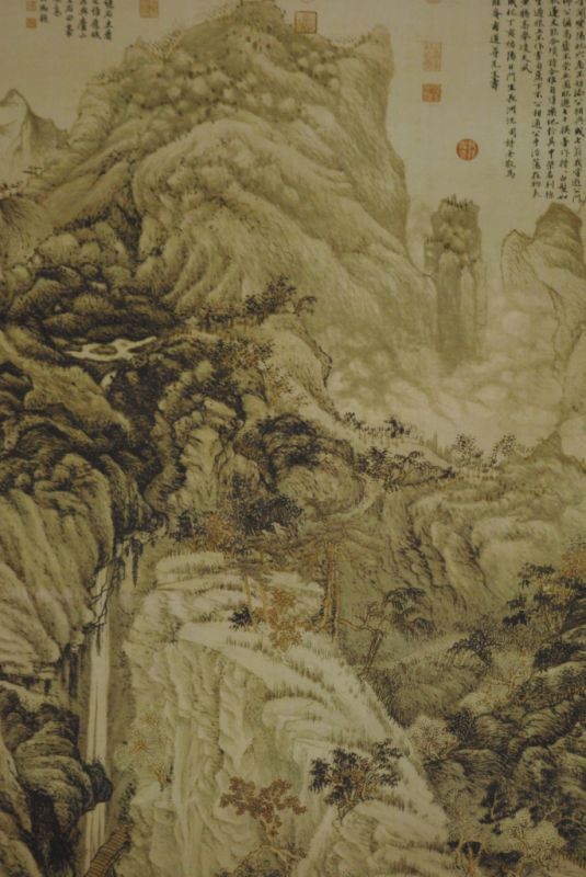 Chinesisches Gemälde auf Seide Landschaft 5