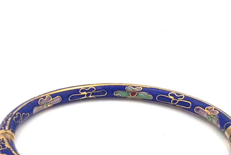 Cloisonné Armband Blau 3