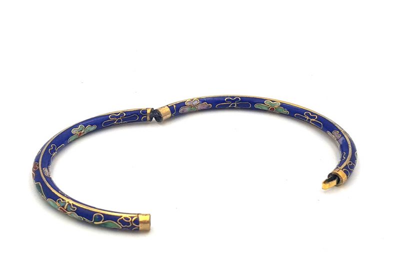 Cloisonné Armband Blau 4