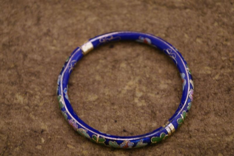 Cloisonné Armband Blau 3