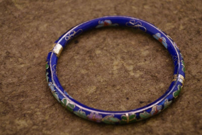 Cloisonné Armband Blau 4