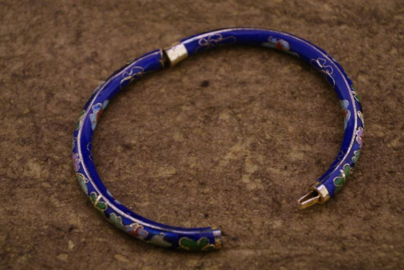 Cloisonné Armband Blau 5