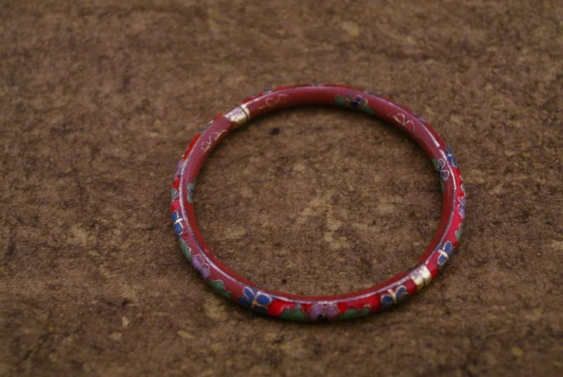 Cloisonné Armband Rot 2