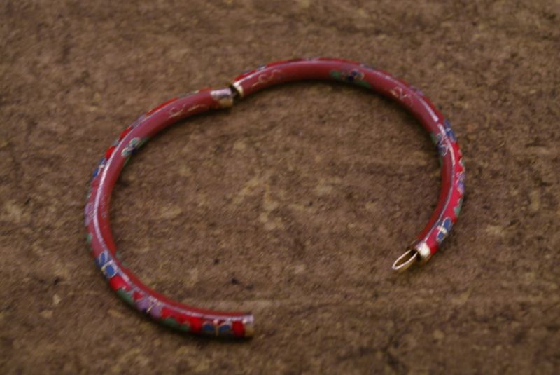 Cloisonné Armband Rot 5