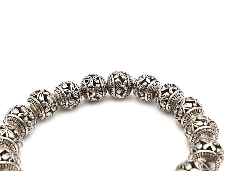 Ethnische Armband - Kupfer und Silber Beads - Schmetterlinge 3