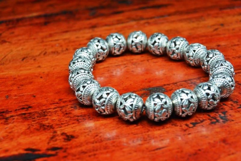 Ethnische Armband - Kupfer und Silber Beads - Schmetterlinge 4