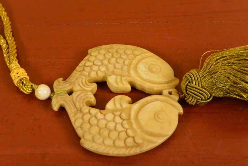 Feng Shui Chic Jade Double Fish 2