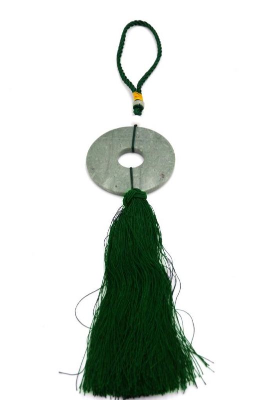 Feng Shui Chic Jade Tassel Green 1