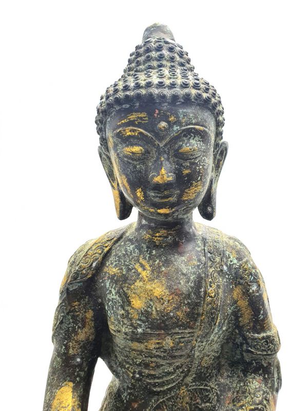 Große Bronze Statue Buddha Meditation 1 2