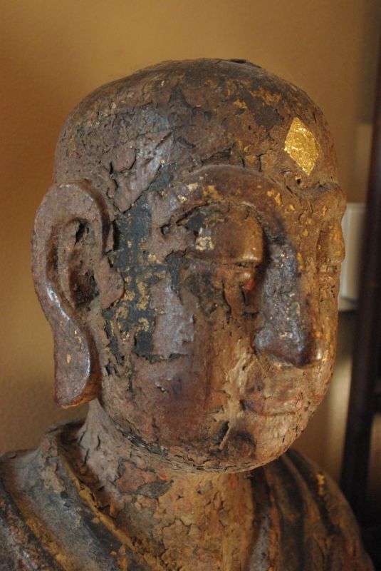 Grosse Buddha aus Holz China 3