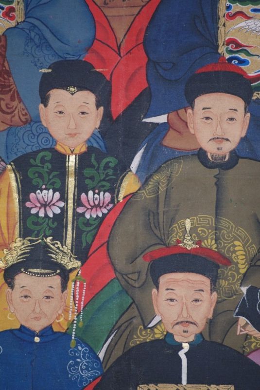 Grosse Chinesische Ahnenbilder Qing Dynastie 5