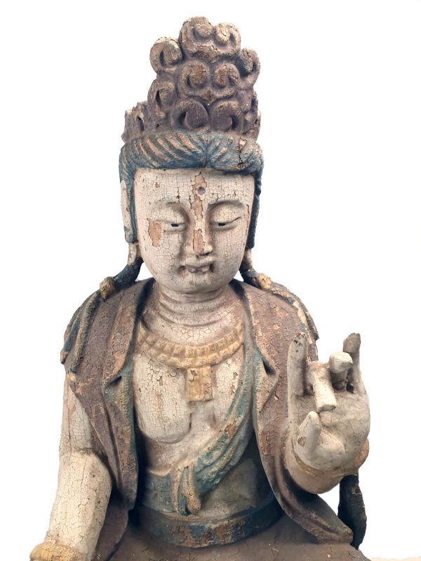 Große chinesische Holzstatue - Göttin Guanyin 2