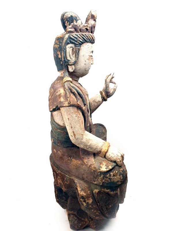 Große chinesische Holzstatue - Göttin Guanyin 4