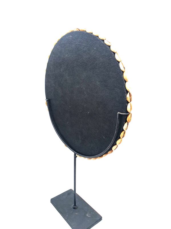 Große indonesische Bi-Scheibe - Muscheln und Perlen - 40 cm 5