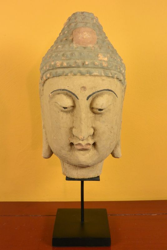 Holz-Buddha-Kopf 2