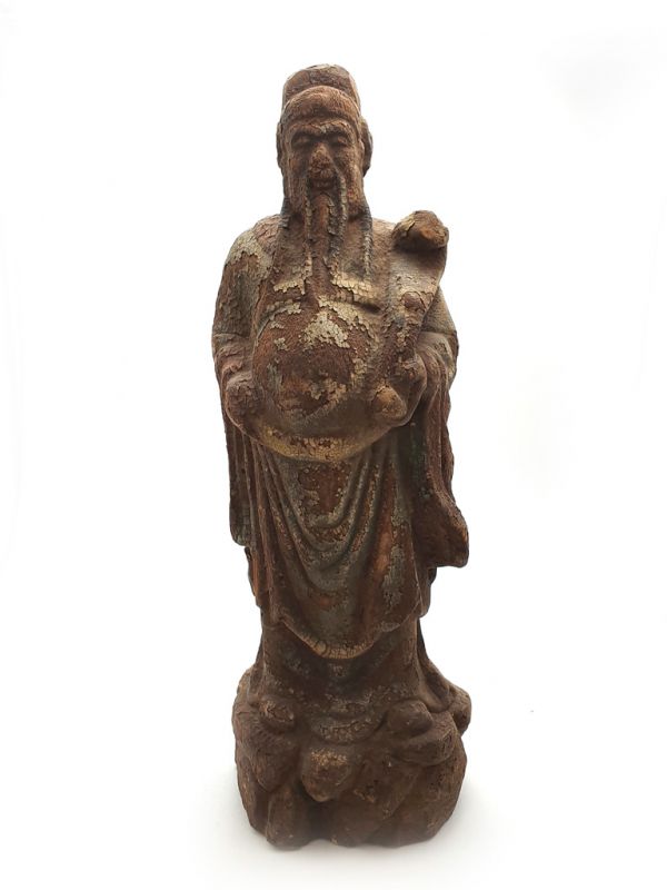 Holz Statuetten aus China Buddhist Salbei stehend 2