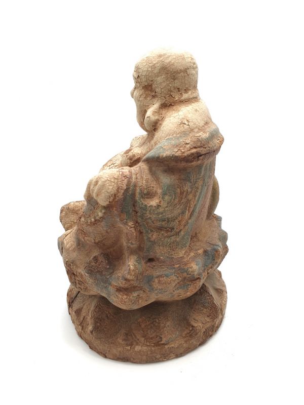 Holz Statuetten aus China Lachender Buddha 4