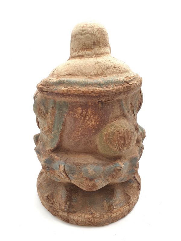 Holz Statuetten aus China Lachender Buddha 5