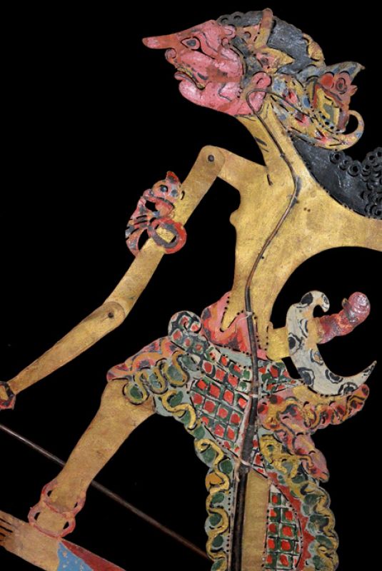 Indonesische Schattentheater Wayang Kulit Gatutkaca 2