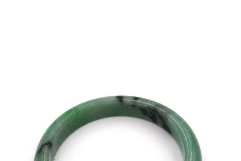 Jade-Armband - Klasse A 5 8cm - Grüne spotted 2