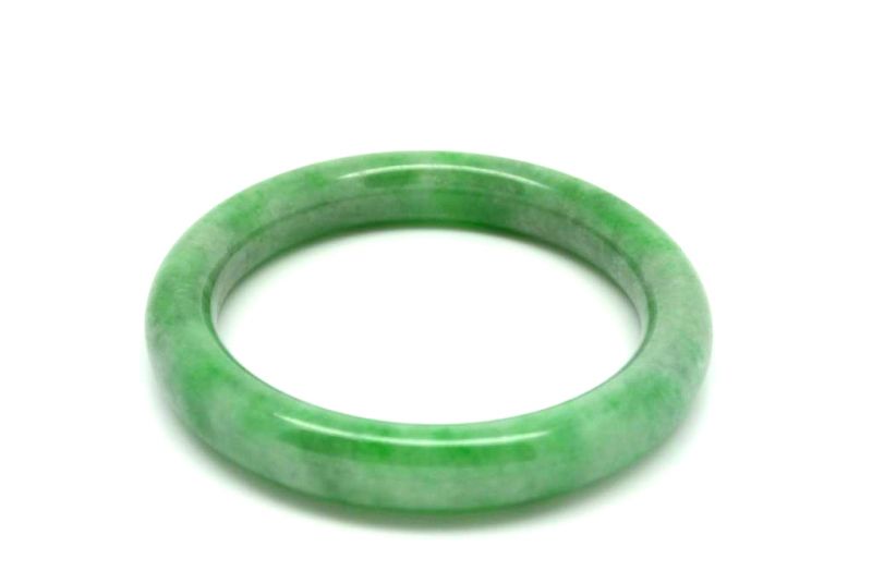 Jade-Armband Klasse A Apfelgrün 5 6cm 2