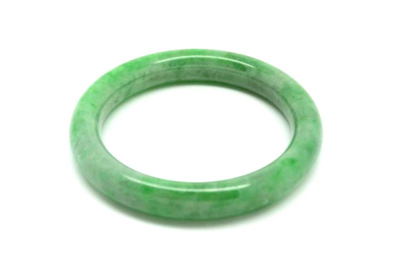 Jade-Armband Klasse A Apfelgrün 5 6cm 3