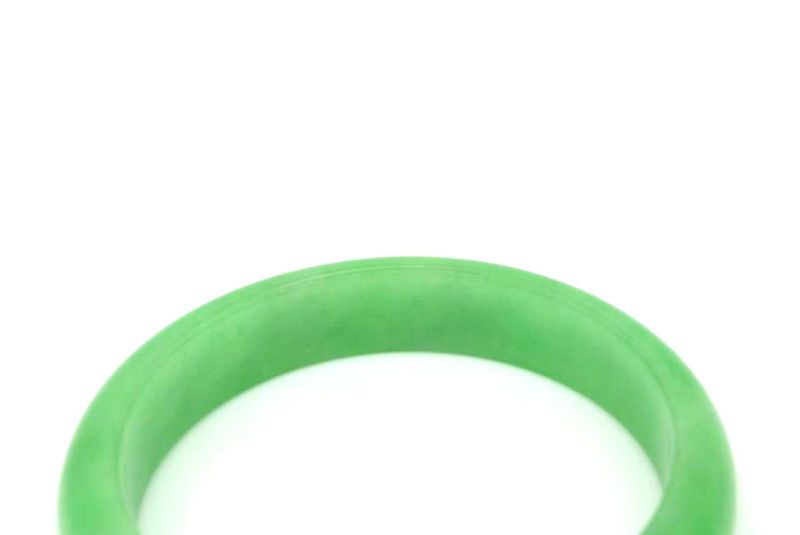 Jade-Armband Klasse A Apfelgrün 6cm 5