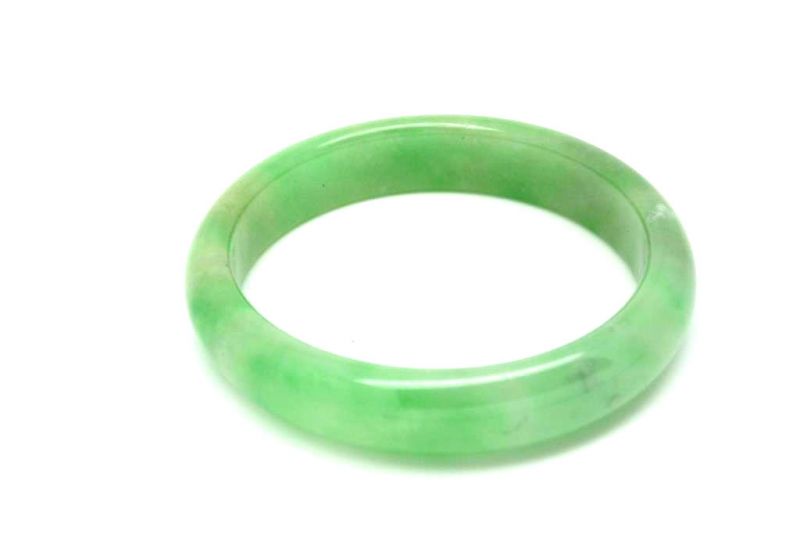 Jade-Armband Klasse A Grün Transparent 6cm 3