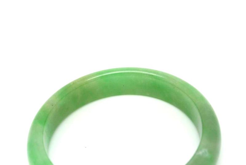 Jade-Armband Klasse A Grün Transparent 6cm 4