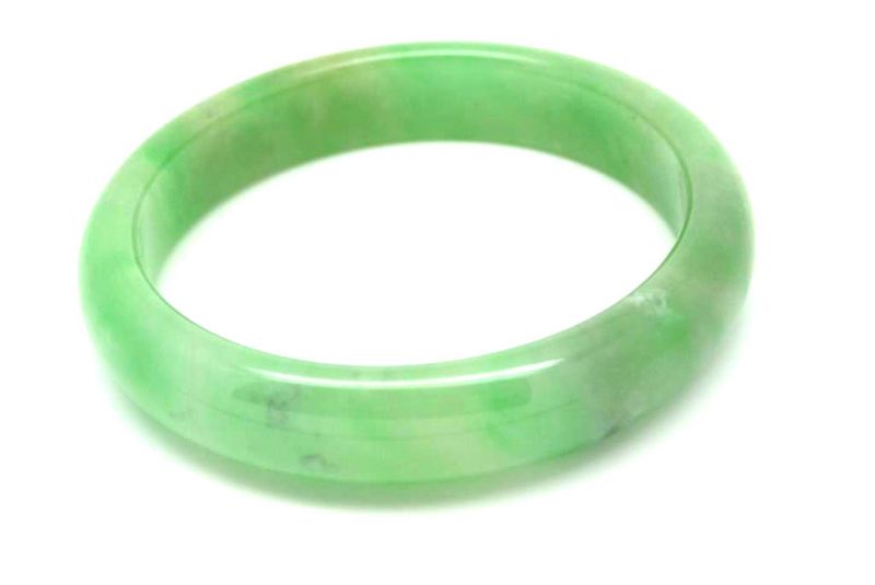 Jade-Armband Klasse A Grün Transparent 6cm 5