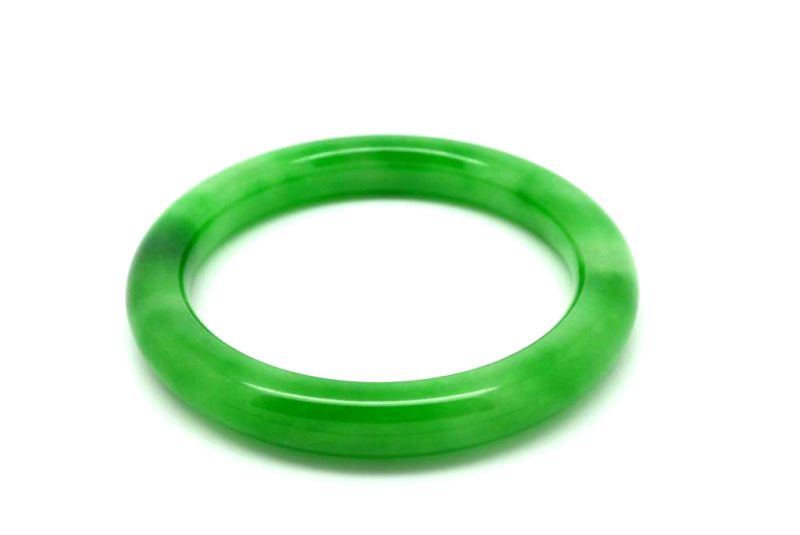 Jade-Armband Klasse A Kaiser grün 6cm 2